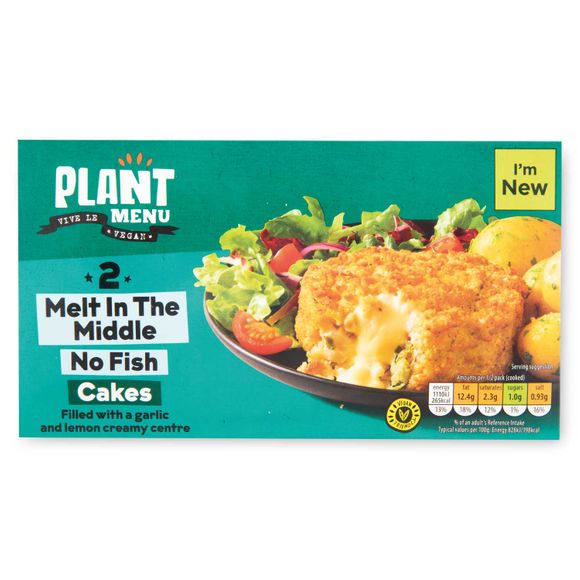 Plant Menu Melt In The Middle No Fish Cakes 2x140g/2 Pack